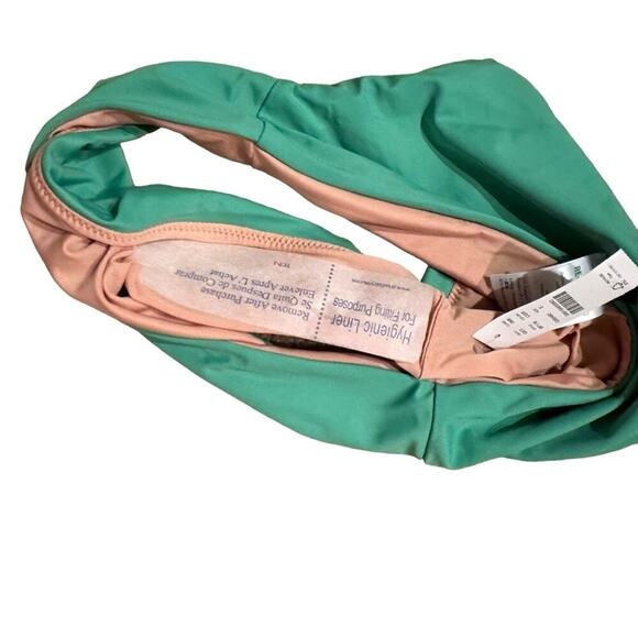 J. Crew High-Rise Bikini Swim Bottom in Teal Sz S NEW - Picture 3 of 6